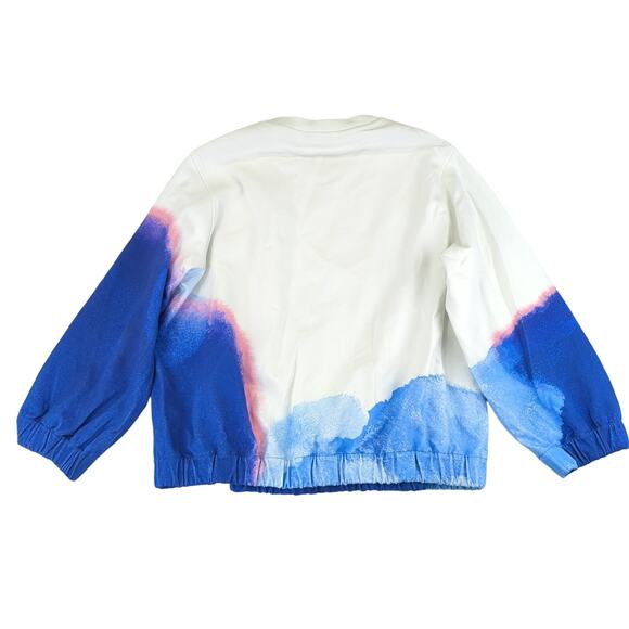 COS Printed Cotton Sweatshirt Oversized Crewneck Abstract Pattern Women's Medium - Picture 2 of 8